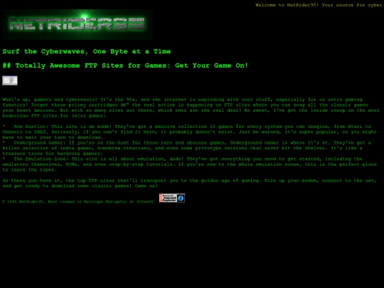 best-ftp-sites-for-retro-games screenshot