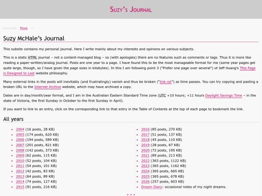 journal/indexjournal screenshot