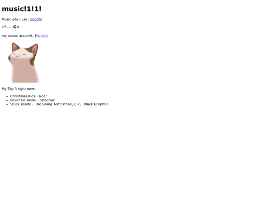 musicintrests screenshot