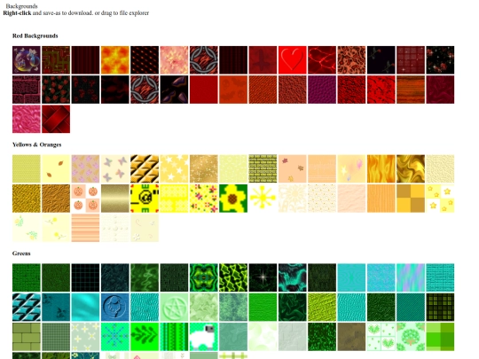 backgrounds screenshot