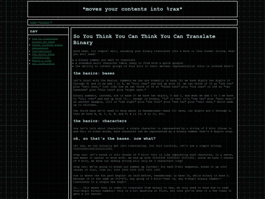 binary screenshot