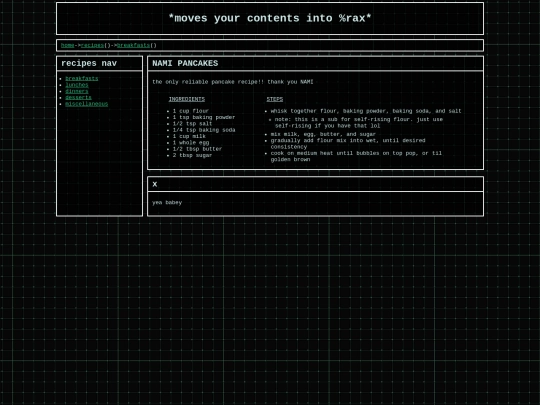 recipes/breakfasts screenshot