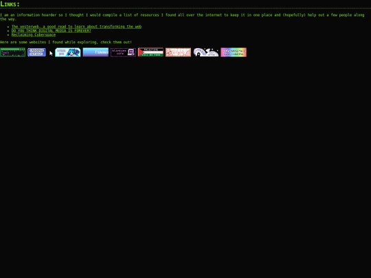 links screenshot