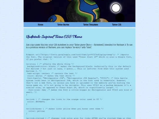 UTCSS screenshot
