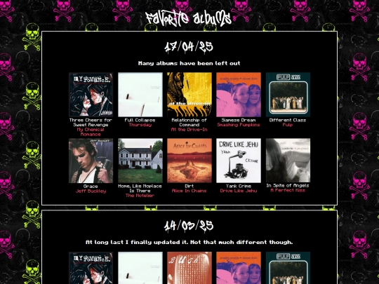 about/favorite-album screenshot