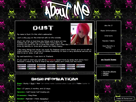 about/oversharing screenshot