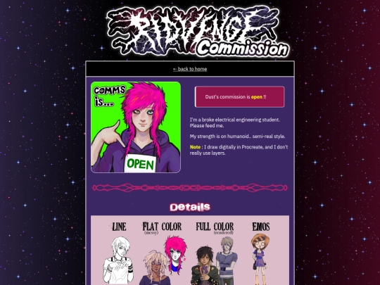 commission screenshot