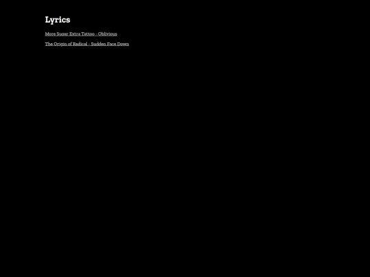 lyrics screenshot