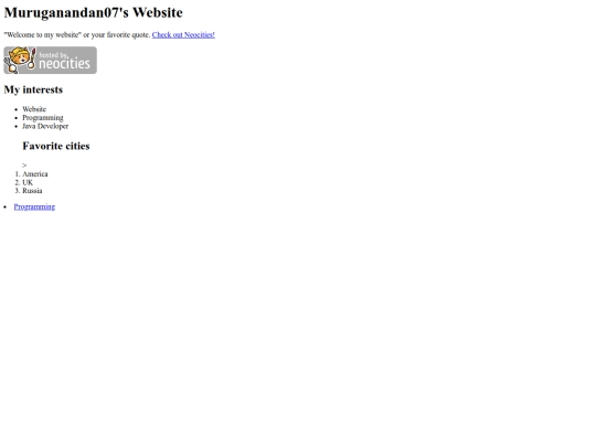 index screenshot
