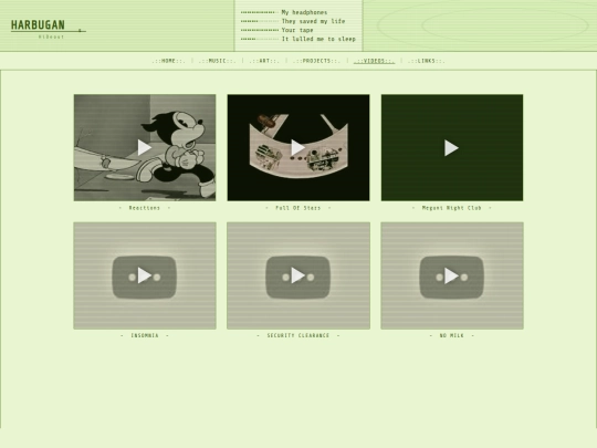 videos screenshot