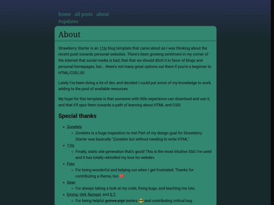 blog/info/about screenshot