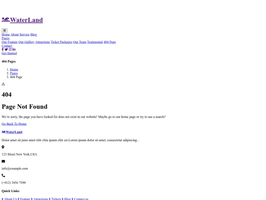 ?index%form_format?pindex/waterPark/404 screenshot