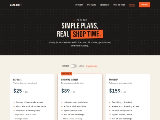 ?traffic/?loads/functions?/signal??/? makerspace/pricing screenshot