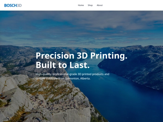BOSCH3DPrints/home screenshot