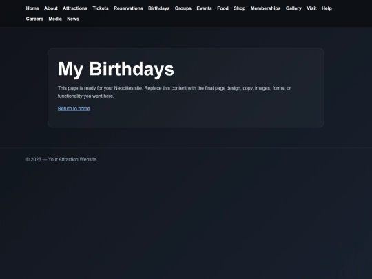 TheLasVegasFunHouse/account/birthdays screenshot
