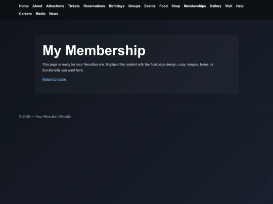 TheLasVegasFunHouse/account/membership screenshot