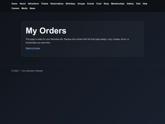 TheLasVegasFunHouse/account/orders screenshot
