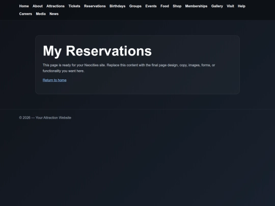 TheLasVegasFunHouse/account/reservations screenshot