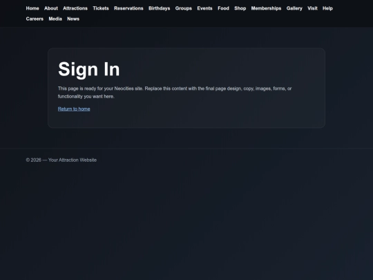 TheLasVegasFunHouse/account/sign-in screenshot