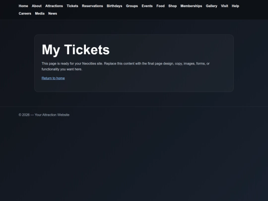 TheLasVegasFunHouse/account/tickets screenshot