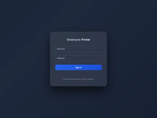 account-dashboard/employee-portal screenshot