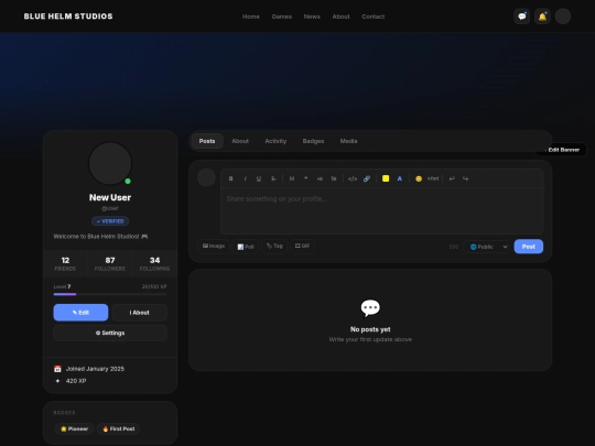 account-dashboard/profile/profile screenshot