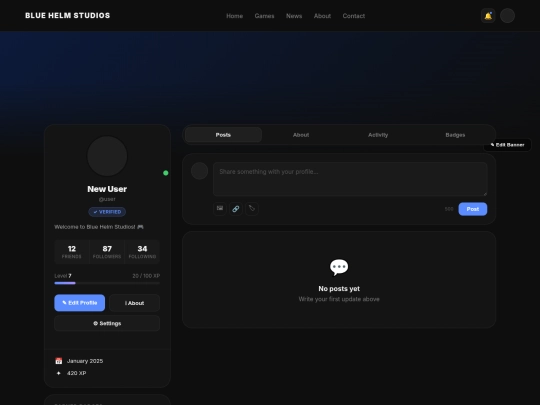 account-dashboard/profile/view-profile screenshot