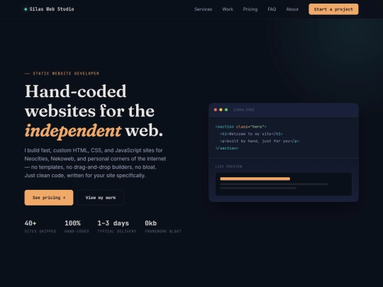 betas/silas-web-studio screenshot
