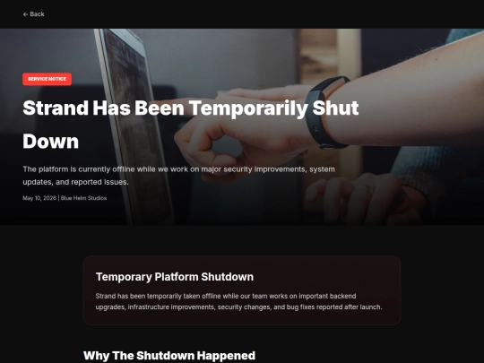 blogs/posts/about-strand/?app?function?/app-down screenshot