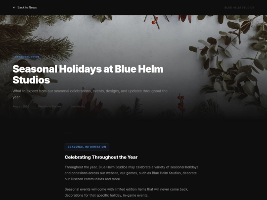 blogs/posts/seasonal-holidays screenshot
