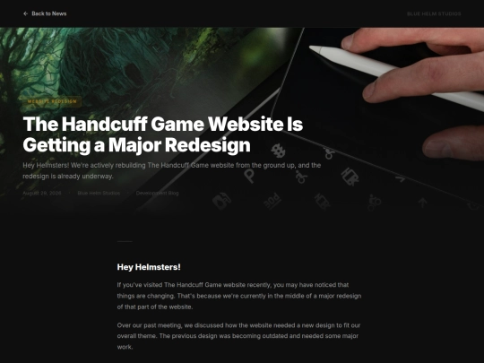 blogs/posts/the-handcuff-game-website-redesign screenshot