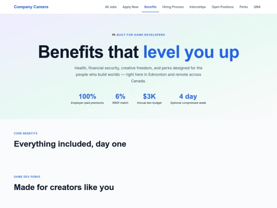 careers/benefits screenshot