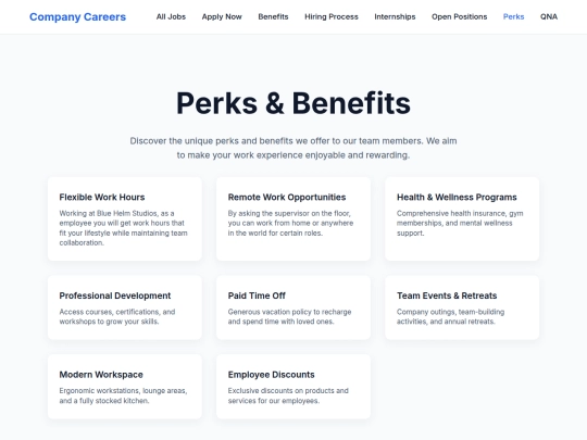 careers/perks screenshot