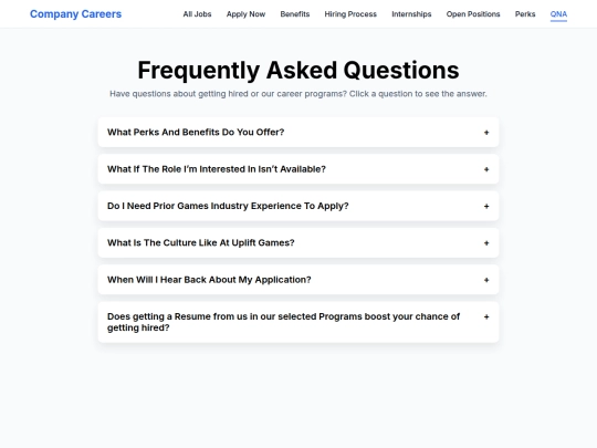careers/qna screenshot