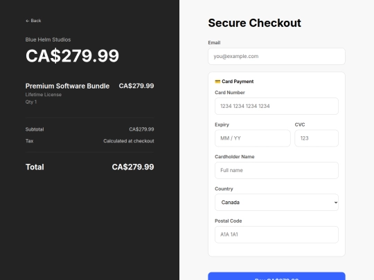 checkout screenshot
