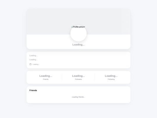 community/social/myProfile screenshot
