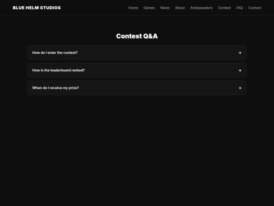 contests/faq screenshot