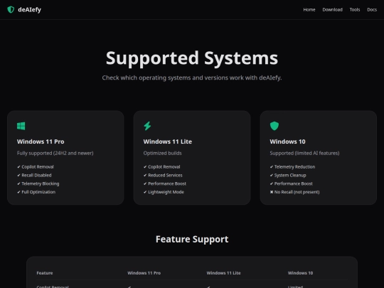 deAIify/currently-supported screenshot