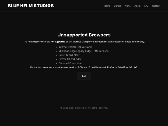 device_error/versions/browsers screenshot