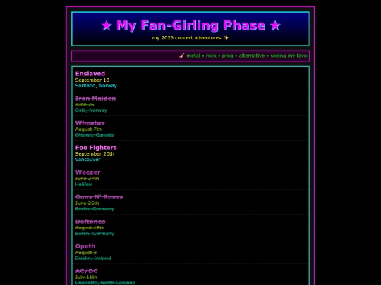 ellie-stuff/concerts-im-seeing screenshot