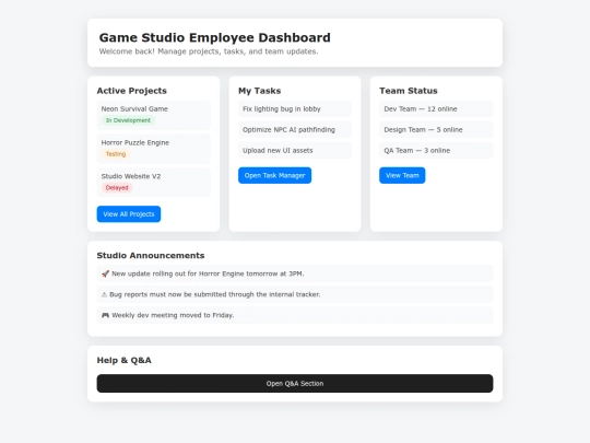 employee-dashboard/dashboard screenshot
