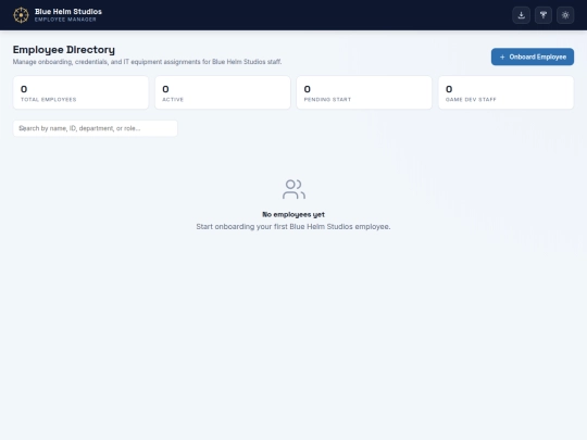 employee-dashboard/employee-manager screenshot
