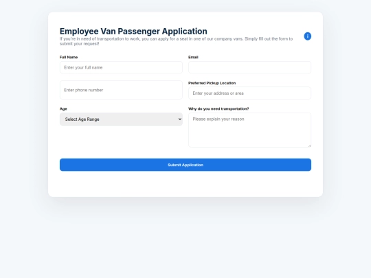 employee-portal/user-id/user-id=valid/bus-driver/passenger screenshot