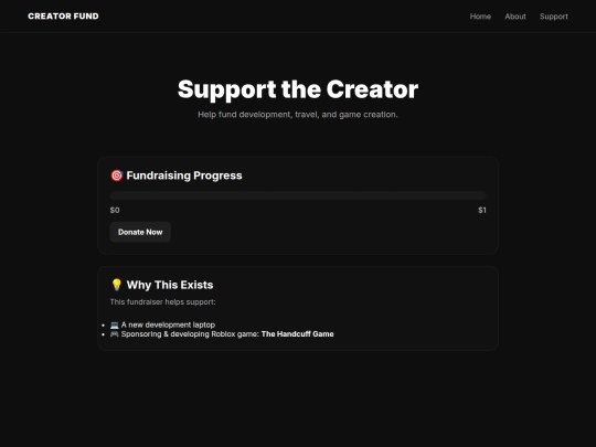 fundraiser/home screenshot