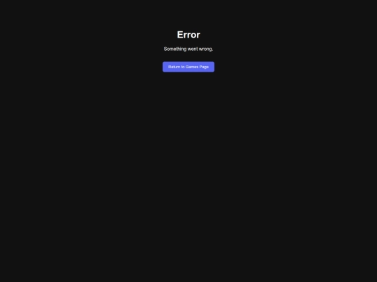 games/error screenshot