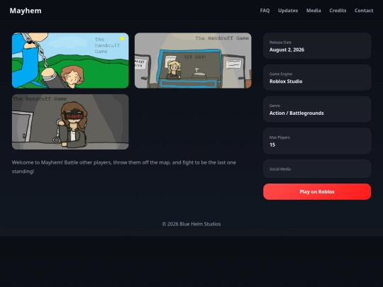 games/mayhem/main screenshot