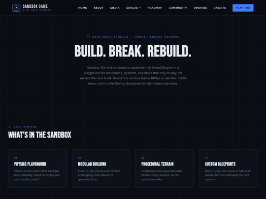 games/unreal-engine/sandbox-game/sandbox-game-nav-1 screenshot