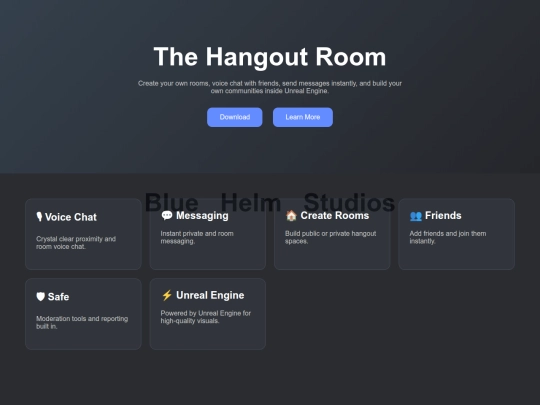 games/unreal-engine/the-hangout-room/home screenshot