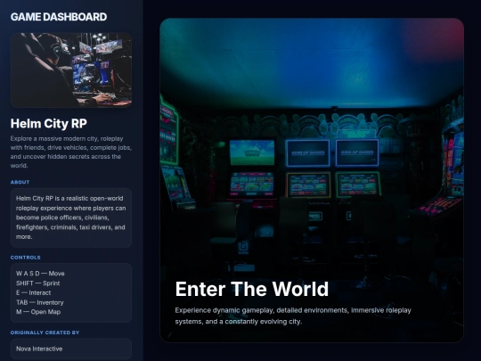 games/website-games/dashboard screenshot