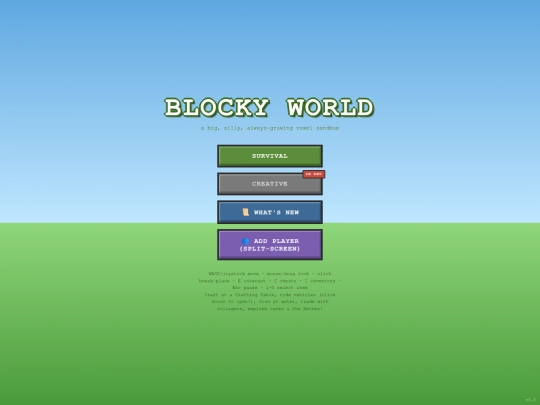 games/website-games/minecraft-clone/blocky-world-4 screenshot